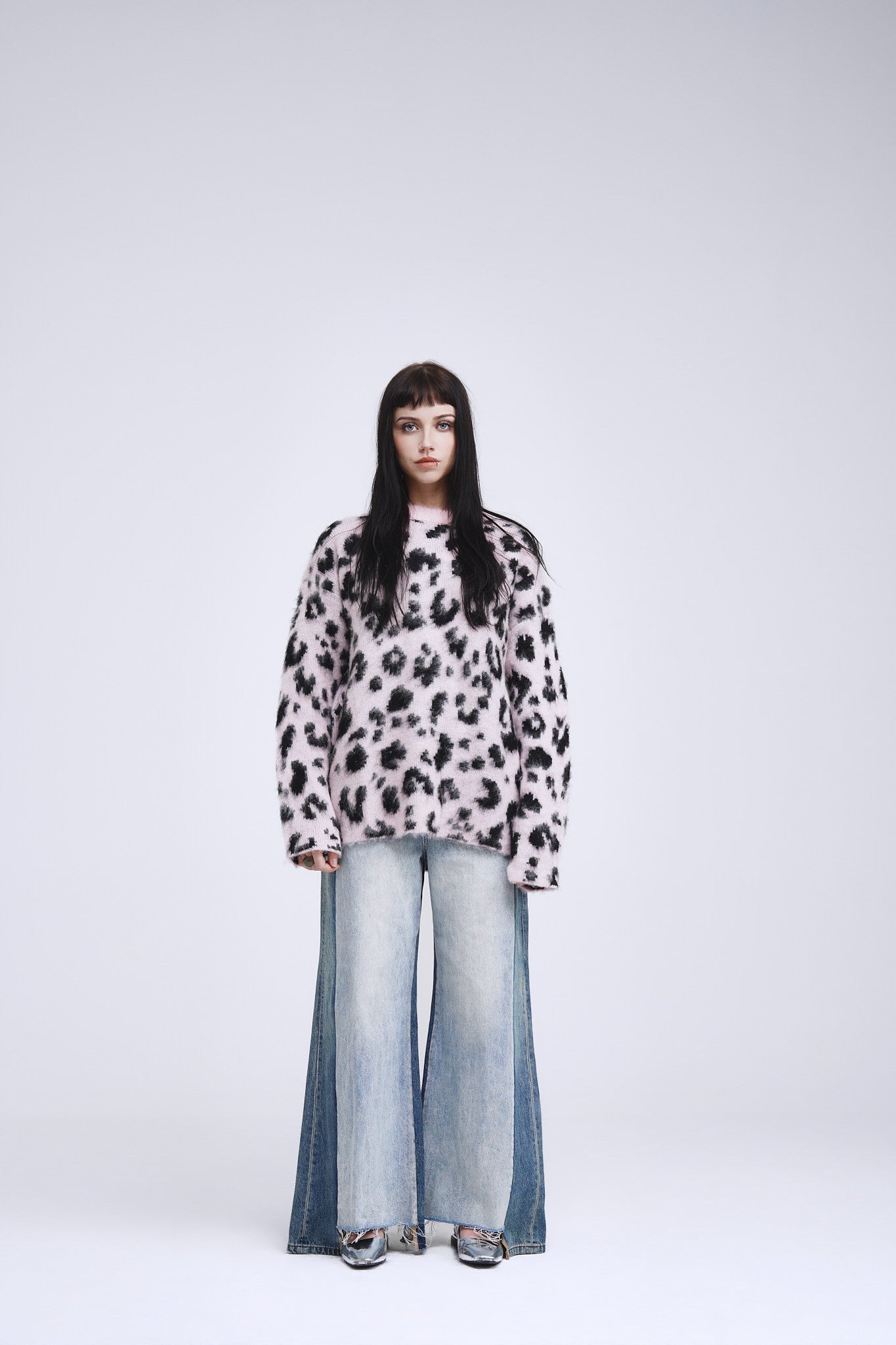 Pink Leopard Print Sweater