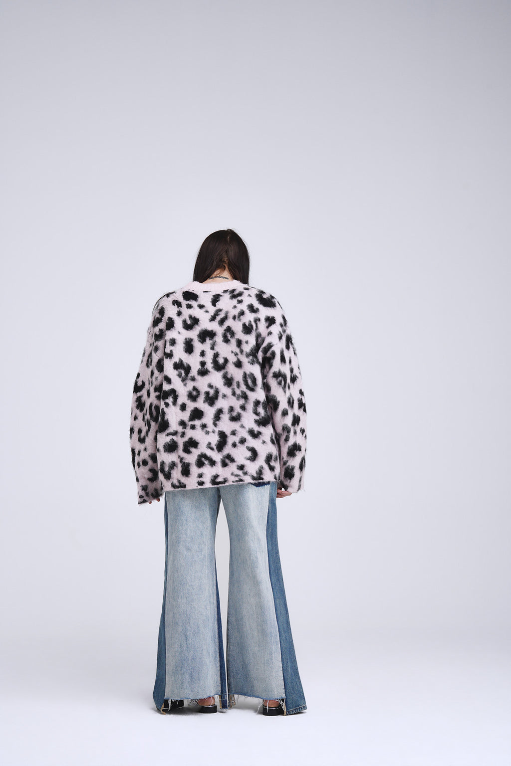 Pink Leopard Print Sweater