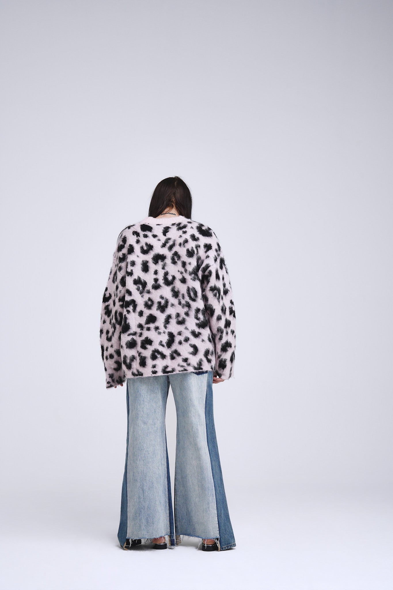 Pink Leopard Print Sweater