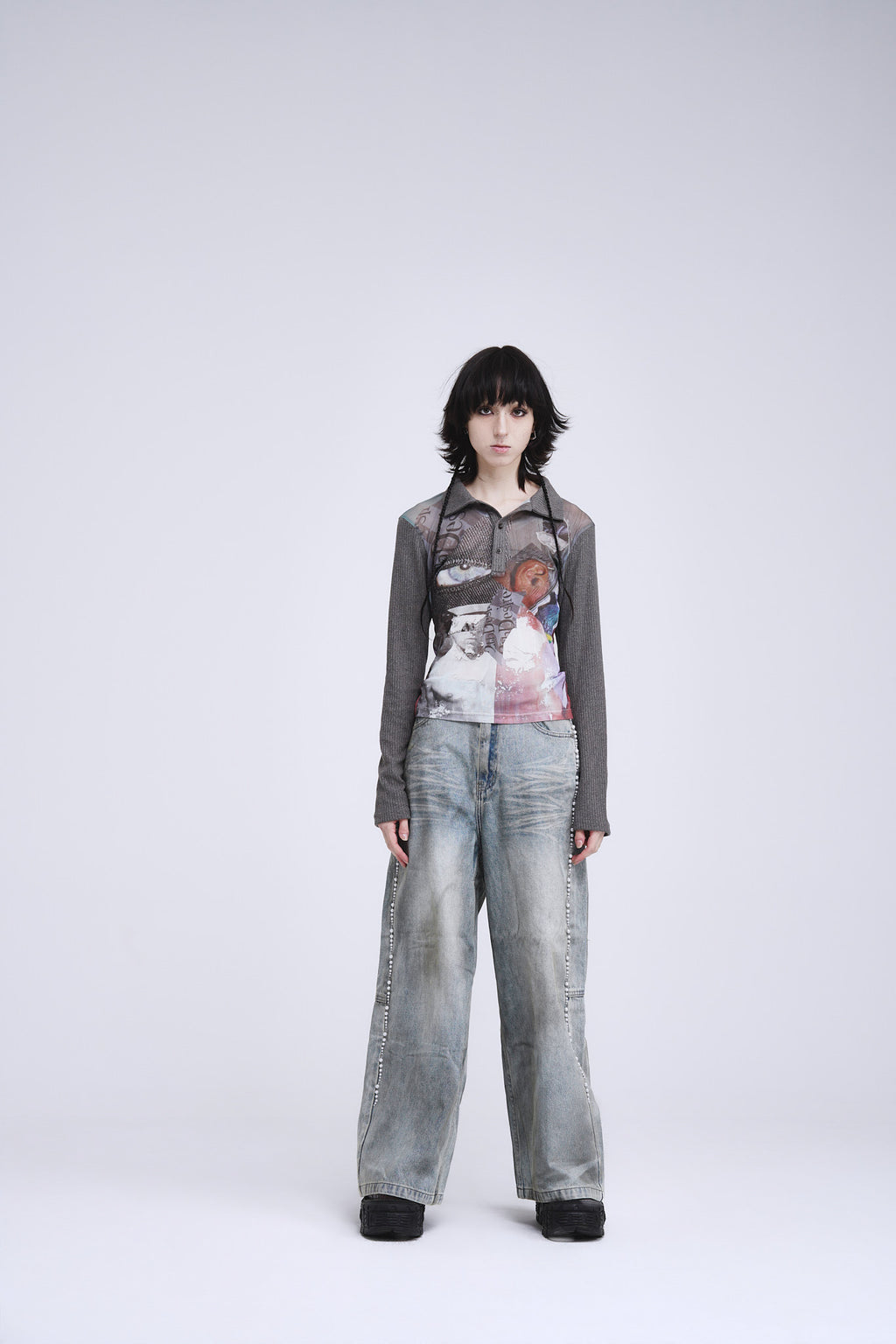 Patchwork Printed Top