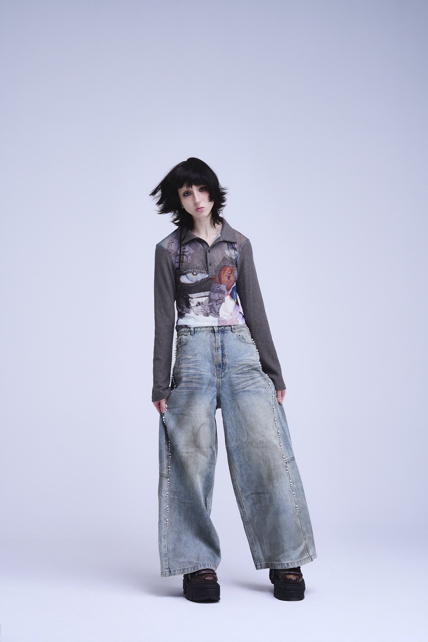 Patchwork Printed Top