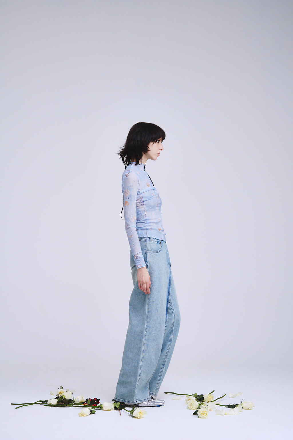 Blue Ocean Print Top