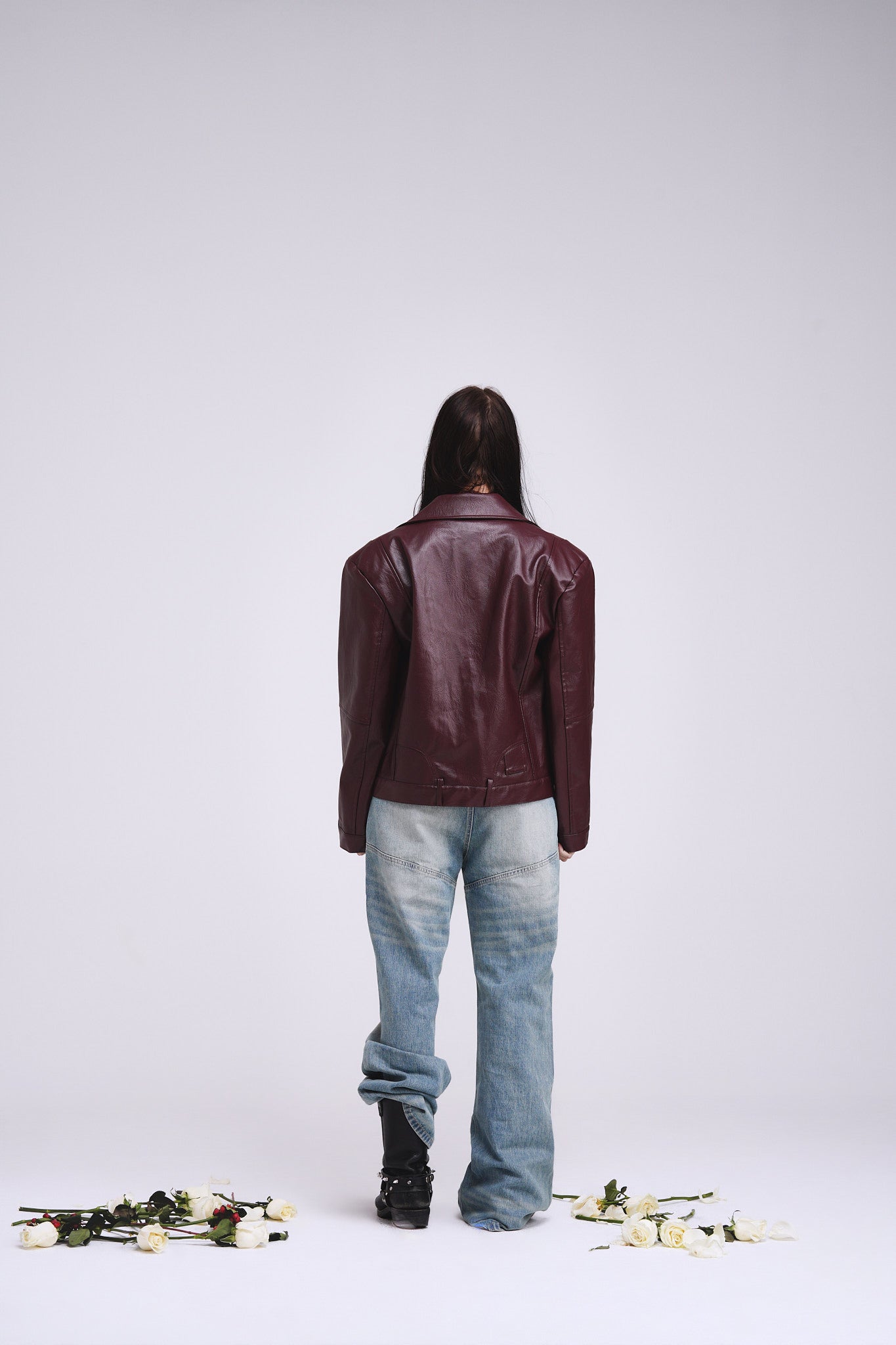 Wine Red Leather Jacket