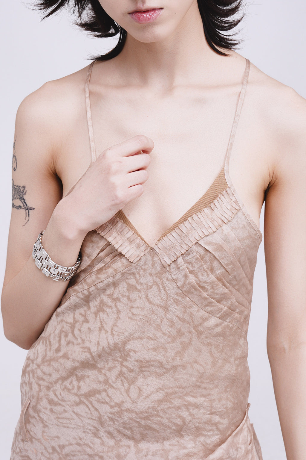 Double Layers Dye Dress