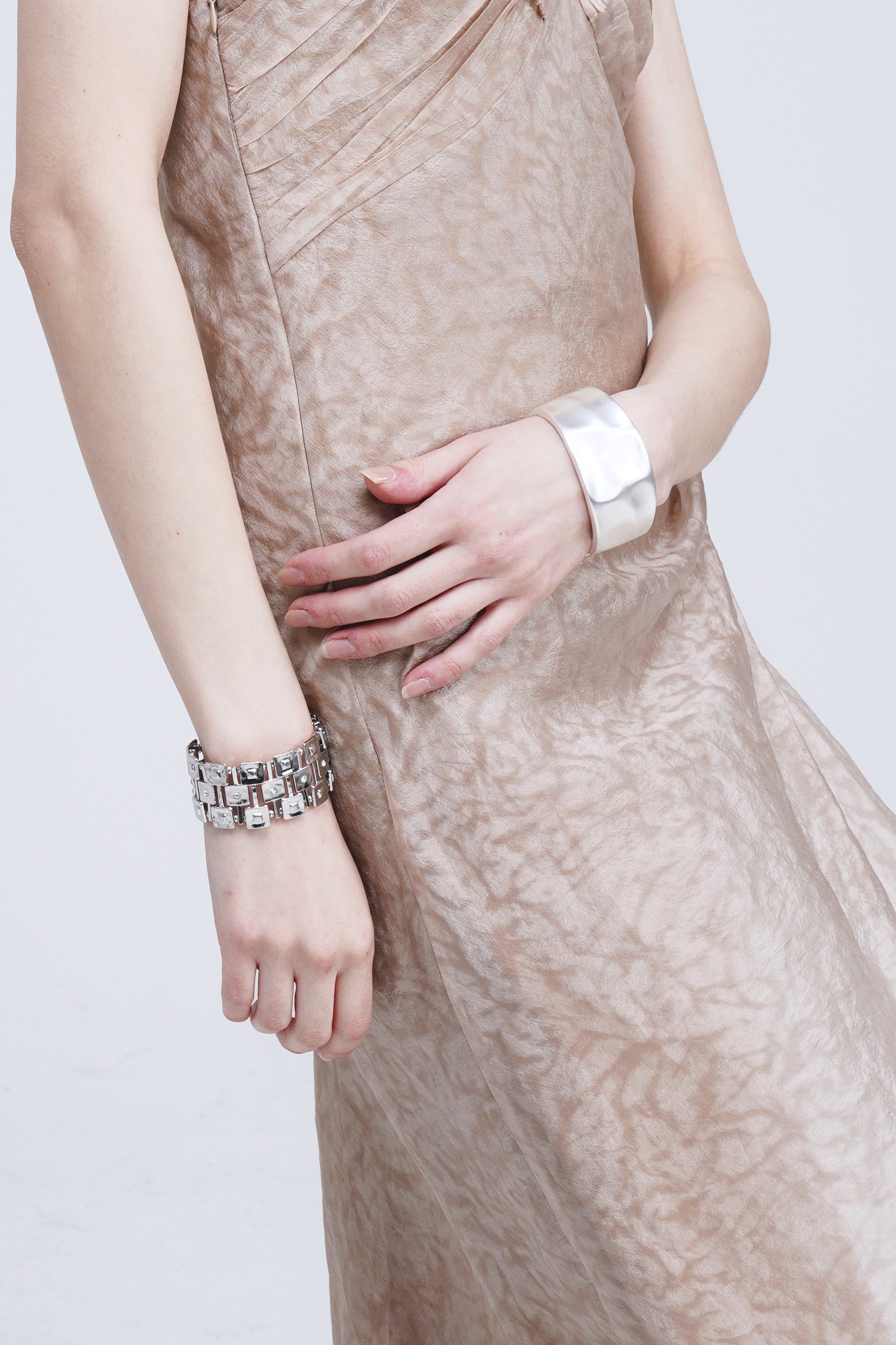 Silver Chain Bracelet With Diamonds