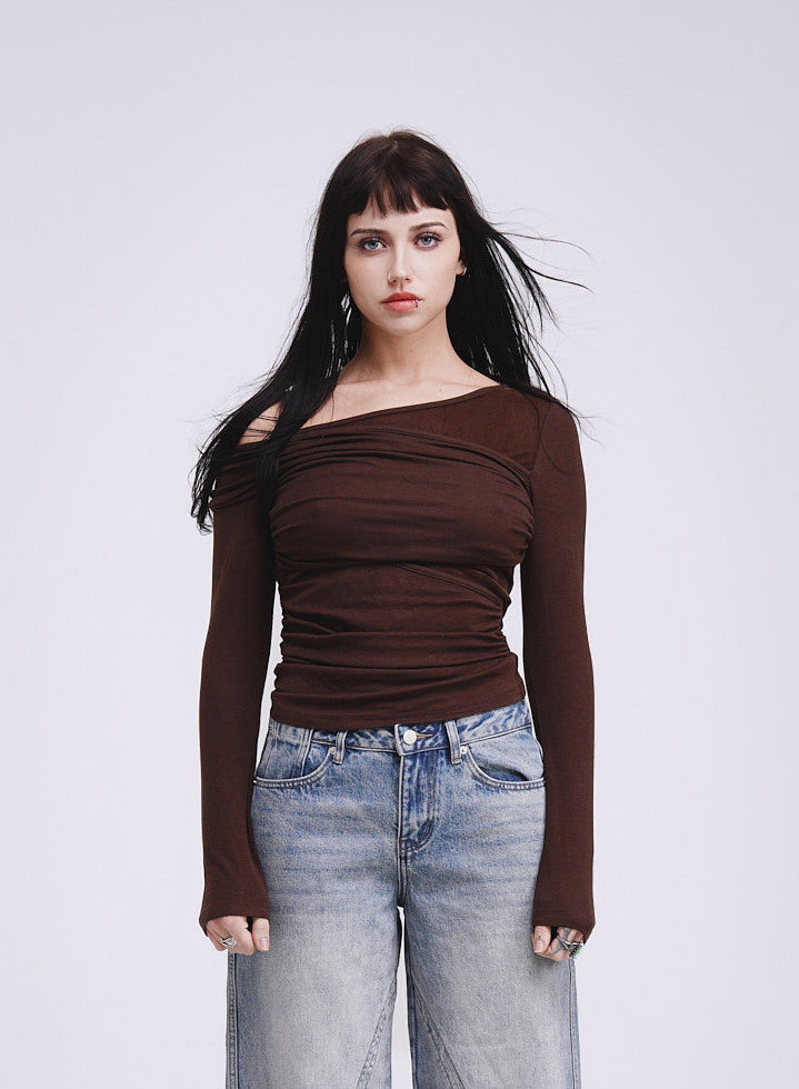 Asymmetrical Draped Top