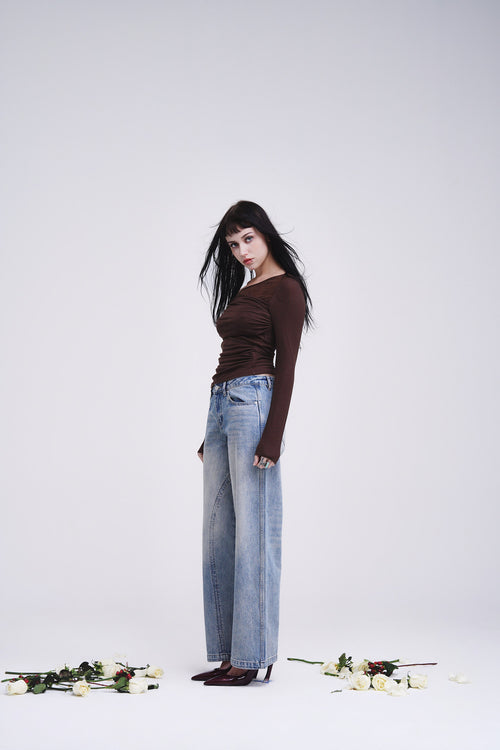 Asymmetrical Draped Top