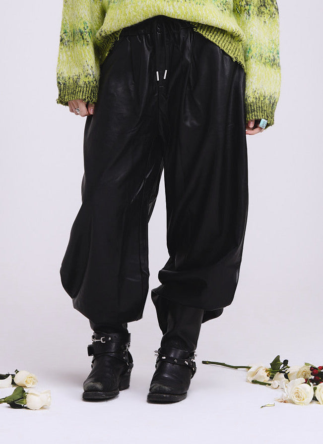 Black Leather Pants