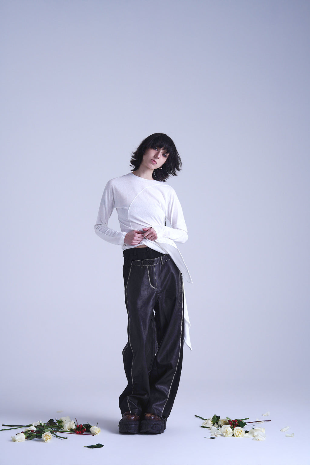 Long Sleeve White Top